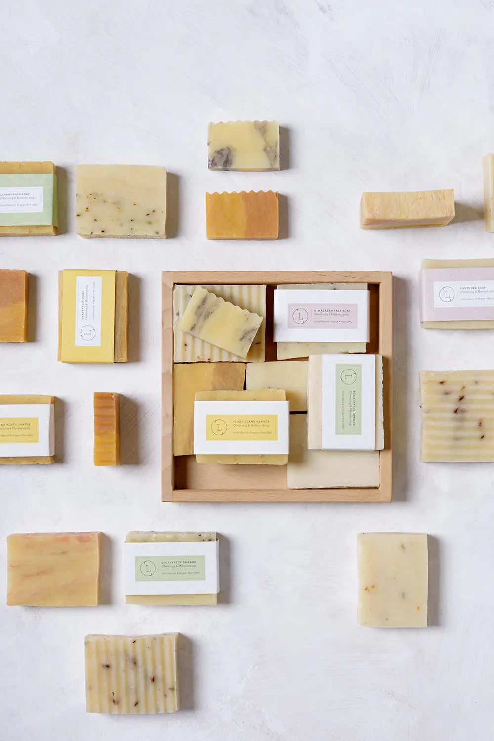 Natural Handmade Soap Bar with Essential Oils – Moisturizing Face & Body Bar for Daily Cleansing | Pure, Fresh Ingredients (Lavender, Grapefruit, Eucalyptus & More)
