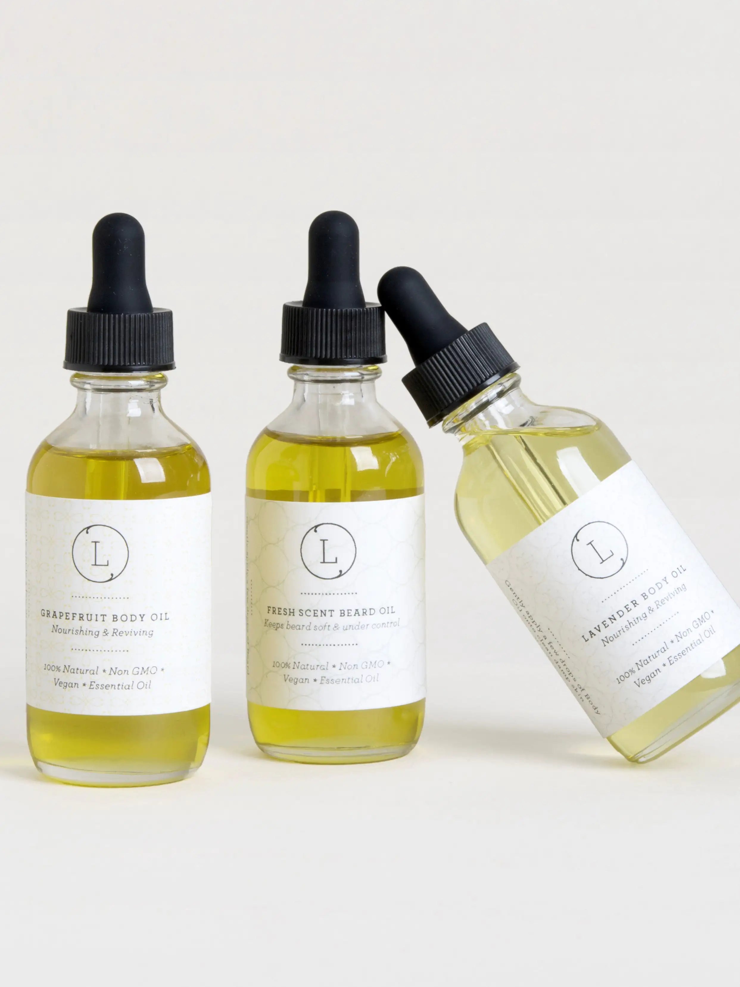 Natural Reviving Body Oil with Essential Oils – Moisturizing & Nourishing for Silky Smooth Skin | Handmade with 5 Premium Oils (Lavender or Grapefruit, 2 oz)