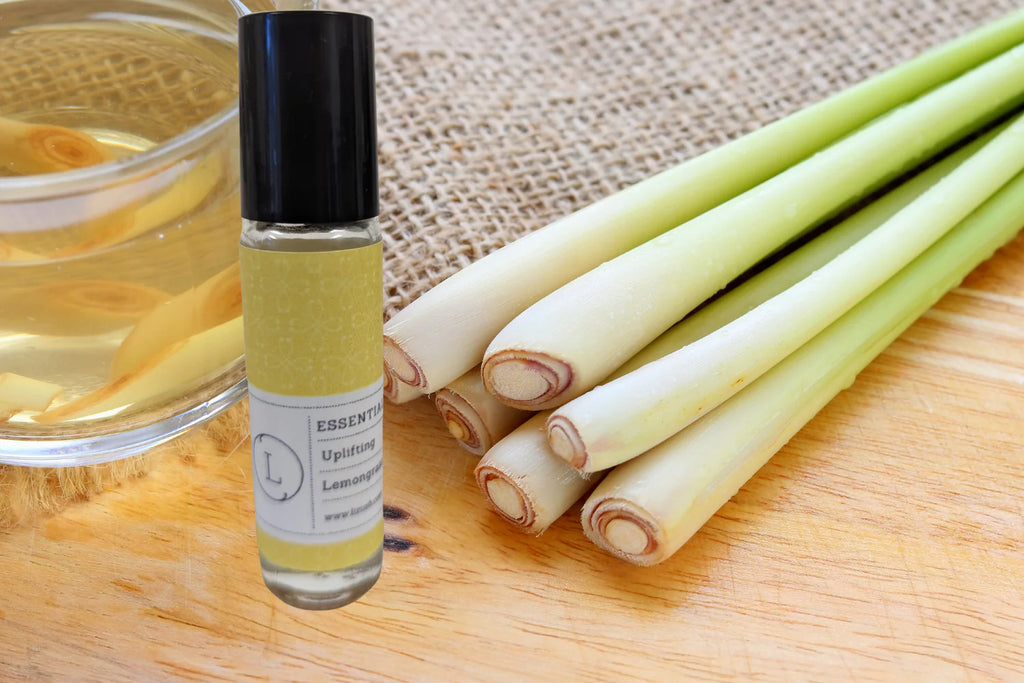 Essential Oils Roll-On Gift Set with Crystals – 5 All-Natural Aromatherapy Blends for Relaxation, Energy & Balance | Lavender, Eucalyptus, Lemongrass, Tea Tree & Grapefruit in White Gift Box
